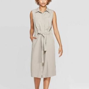 Women Sleeveless Collared Shirtdress Prologue NWT
